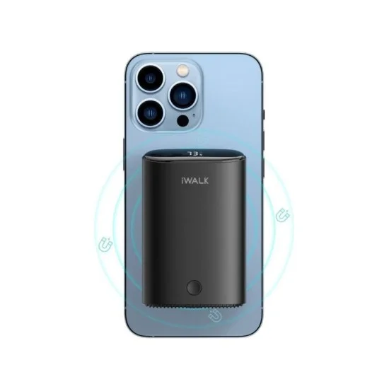 Iwalk Mag-X Magnetic Wireless 10000 Mah Power Bank With Apple Watch Charging Port - Black